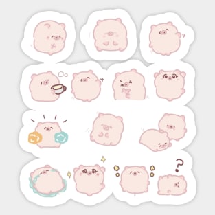 pig kawaii cute Sticker